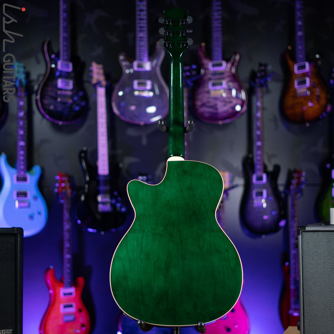 Luna Flo Moon Custom Acoustic Guitar Transparent Mallard