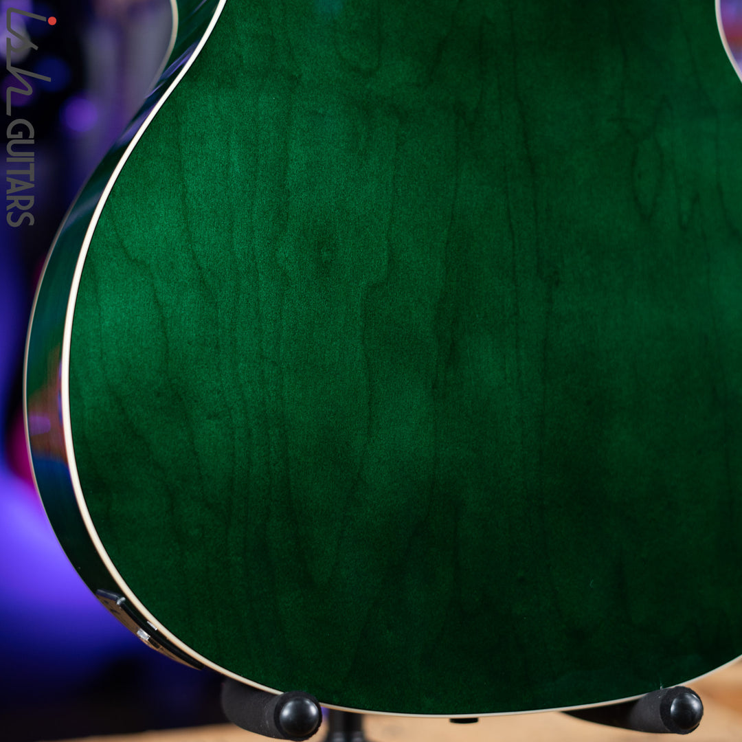 Luna Flo Moon Custom Acoustic Guitar Transparent Mallard