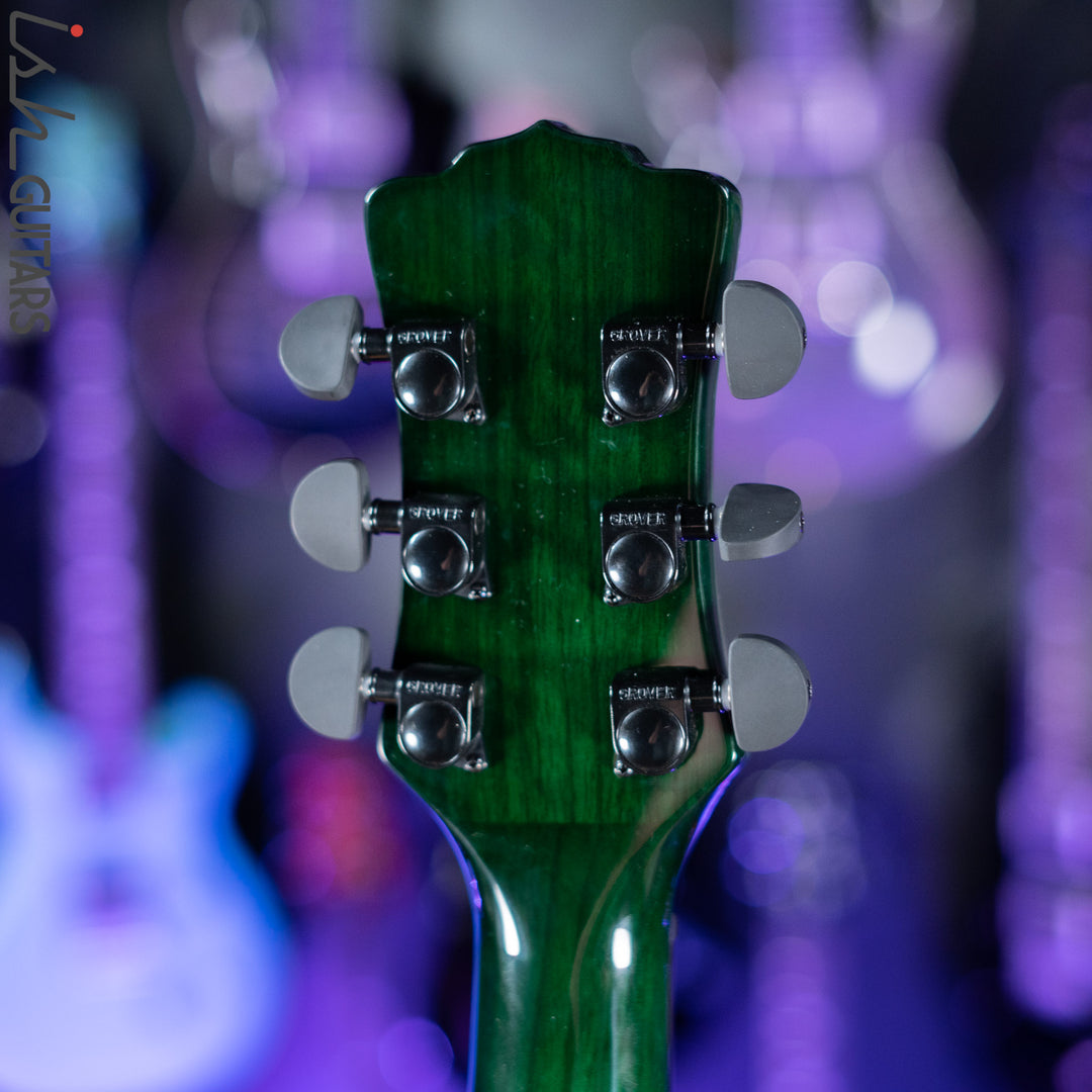 Luna Flo Moon Custom Acoustic Guitar Transparent Mallard