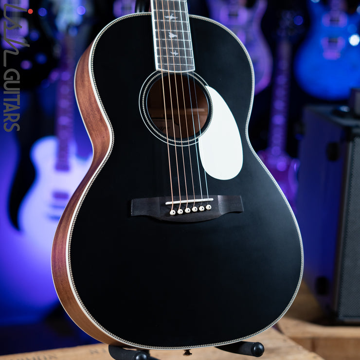 2021 PRS SE P20E Parlor Acoustic Guitar Black Top