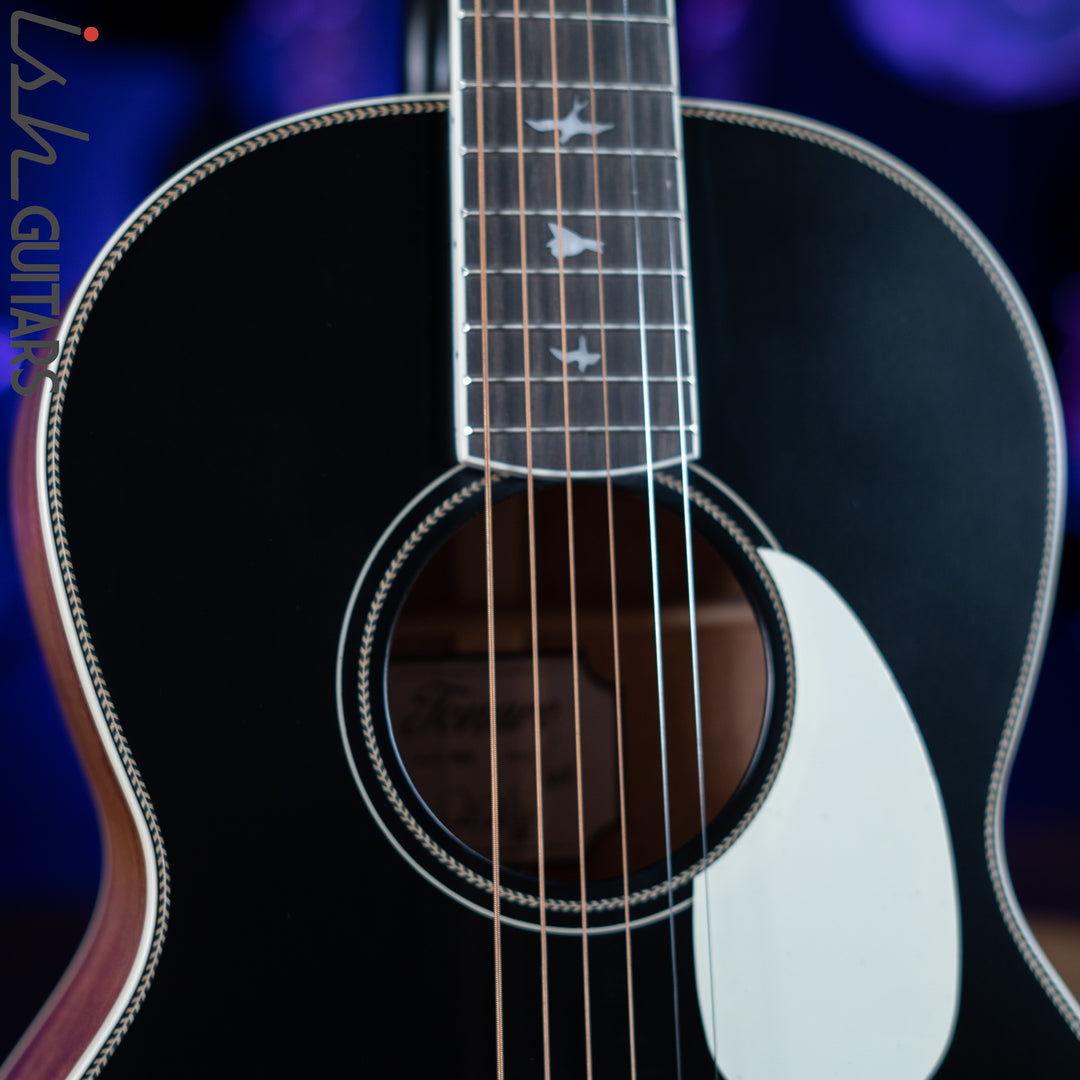 2021 PRS SE P20E Parlor Acoustic Guitar Black Top