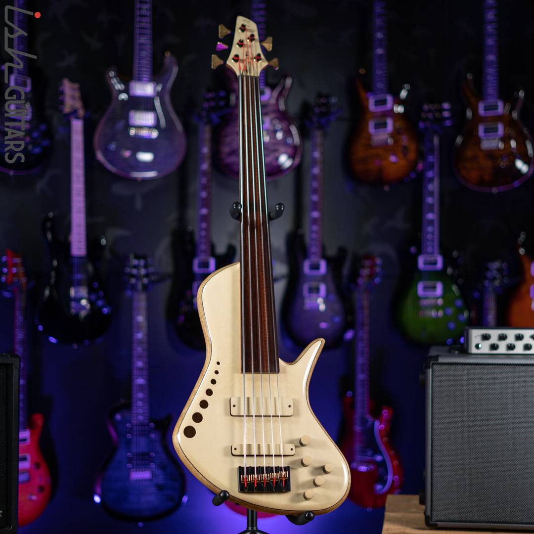 Benavente SCB Hollowbody Fretless 5 String Bass Natural