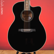 PRS SE A20E Angelus Gloss Black Top Acoustic Guitar