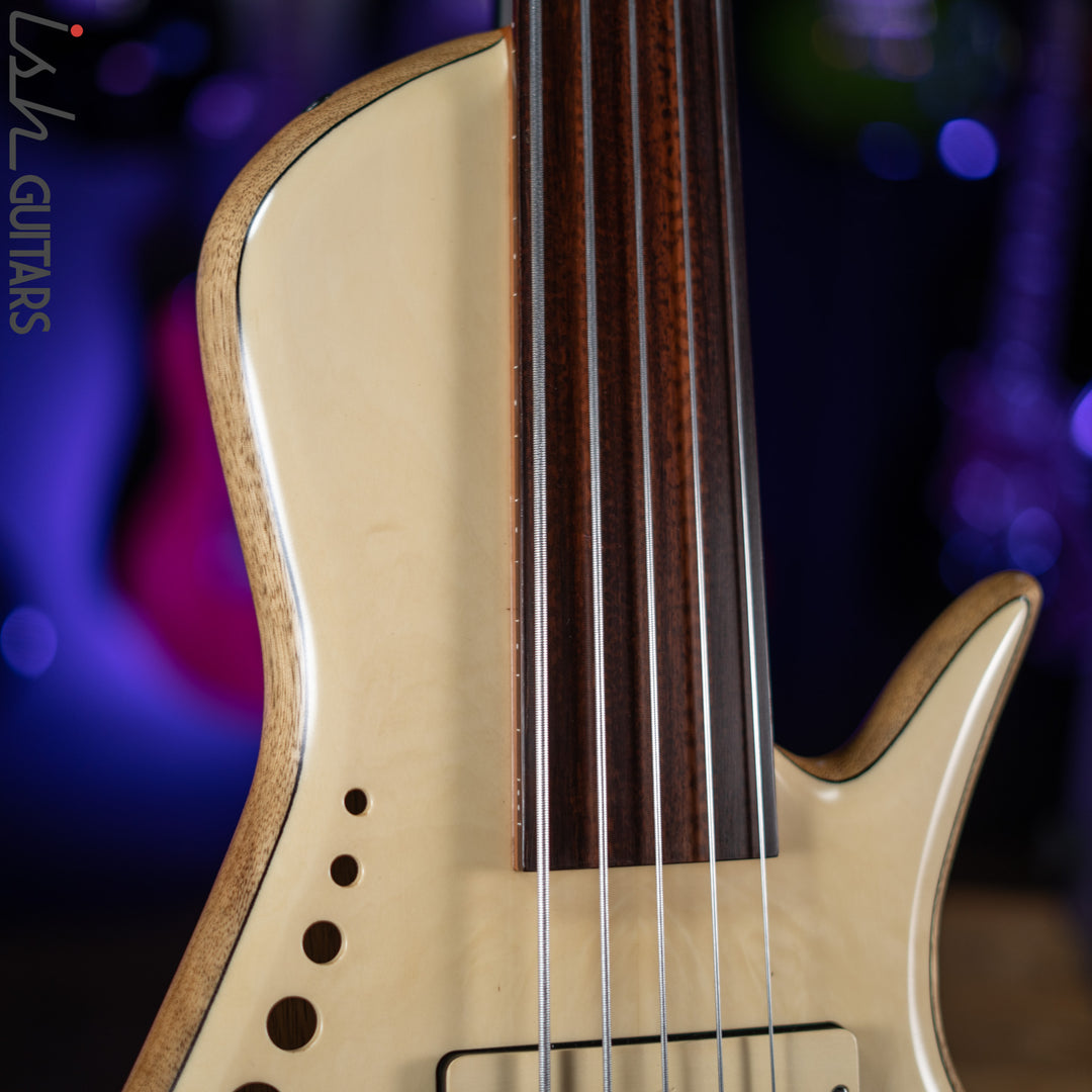 Benavente SCB Hollowbody Fretless 5 String Bass Natural