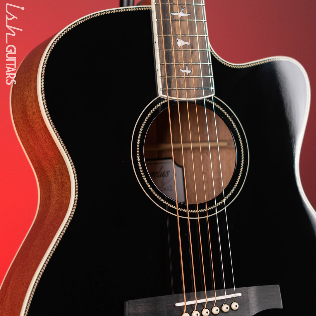 PRS SE A20E Angelus Gloss Black Top Acoustic Guitar