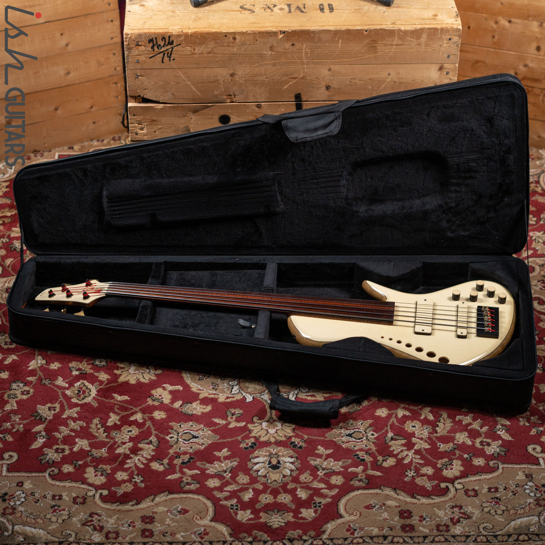 Benavente SCB Hollowbody Fretless 5 String Bass Natural