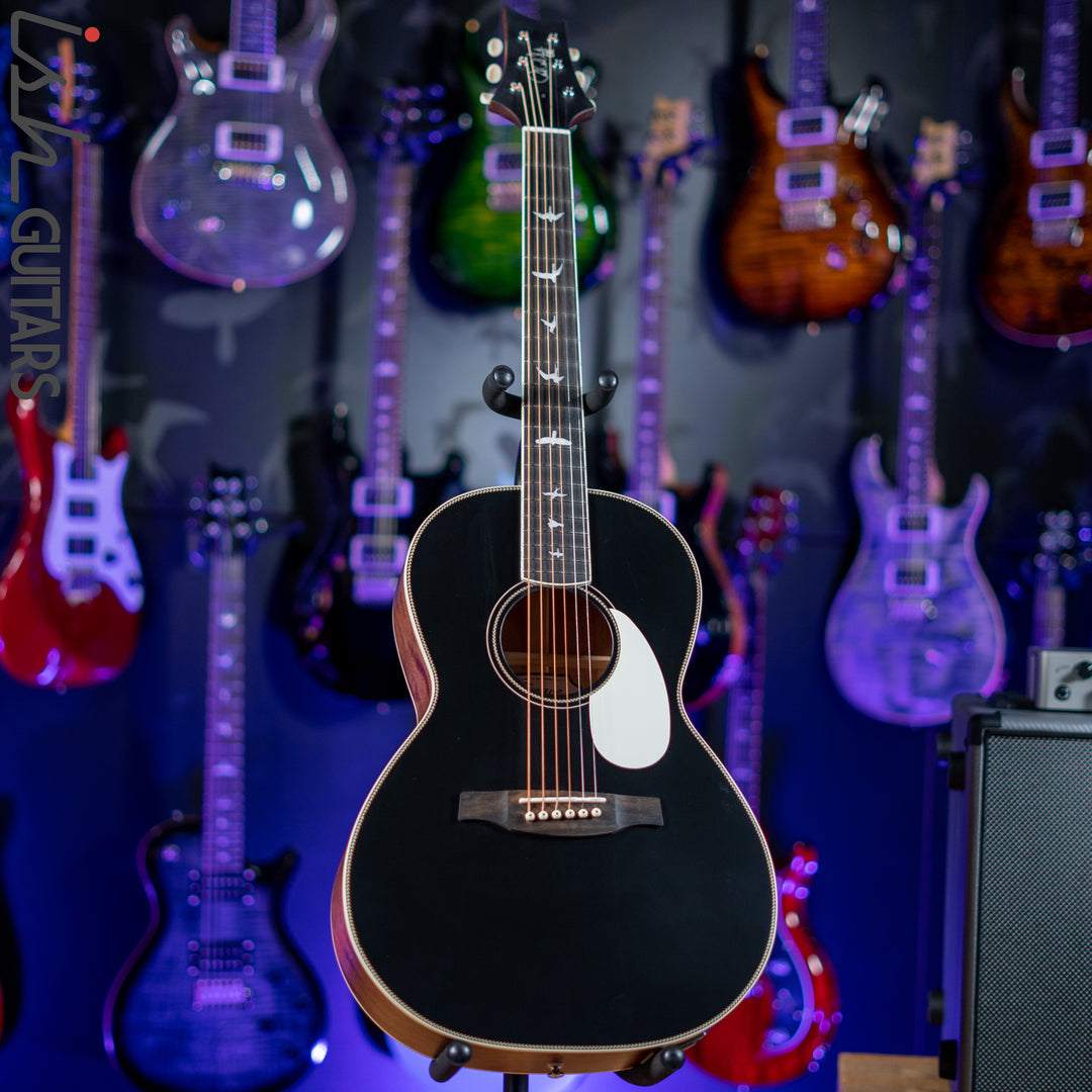 2021 PRS SE P20E Parlor Acoustic Guitar Black Top Demo
