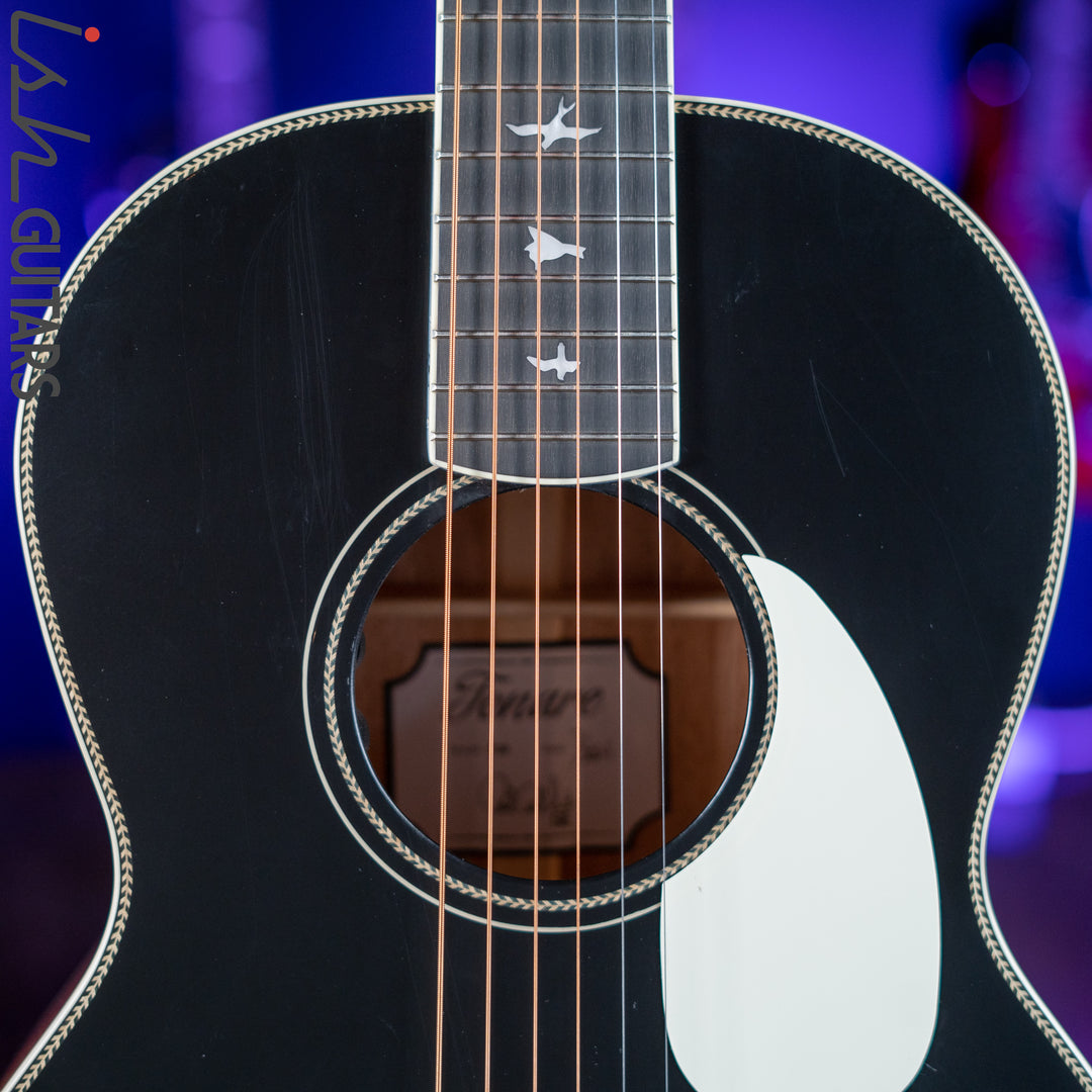 2021 PRS SE P20E Parlor Acoustic Guitar Black Top Demo