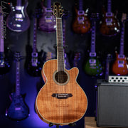 Takamine EF508KC Acoustic-Electric Guitar Figured Koa Natural
