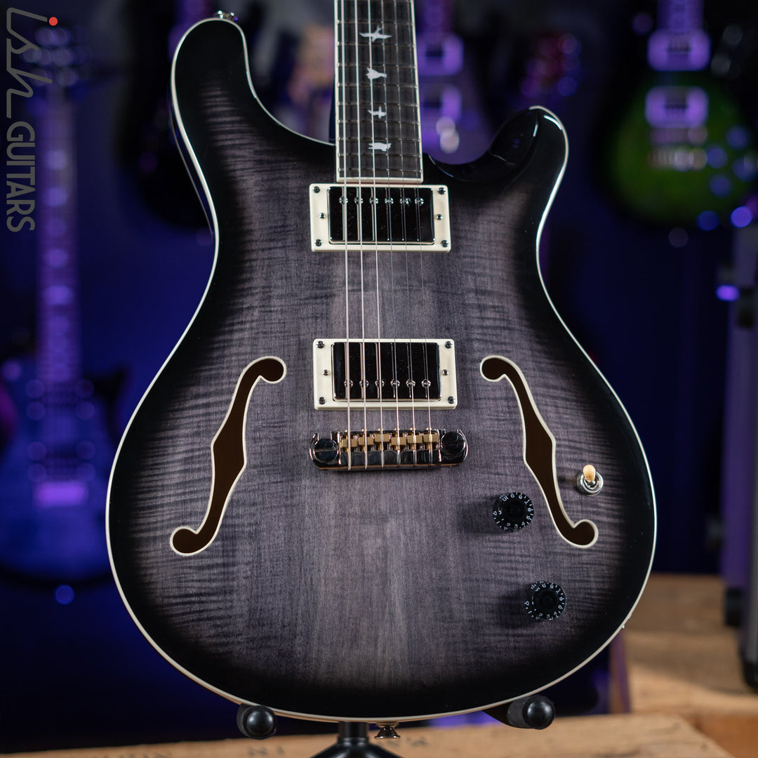 2021 PRS SE Hollowbody Electric Guitar Charcoal Burst