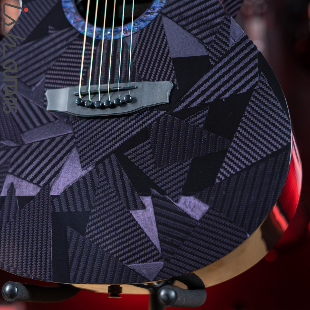 RainSong BI-WS1000N2C Black Ice Acoustic Guitar Ish Exclusive Plum Purple