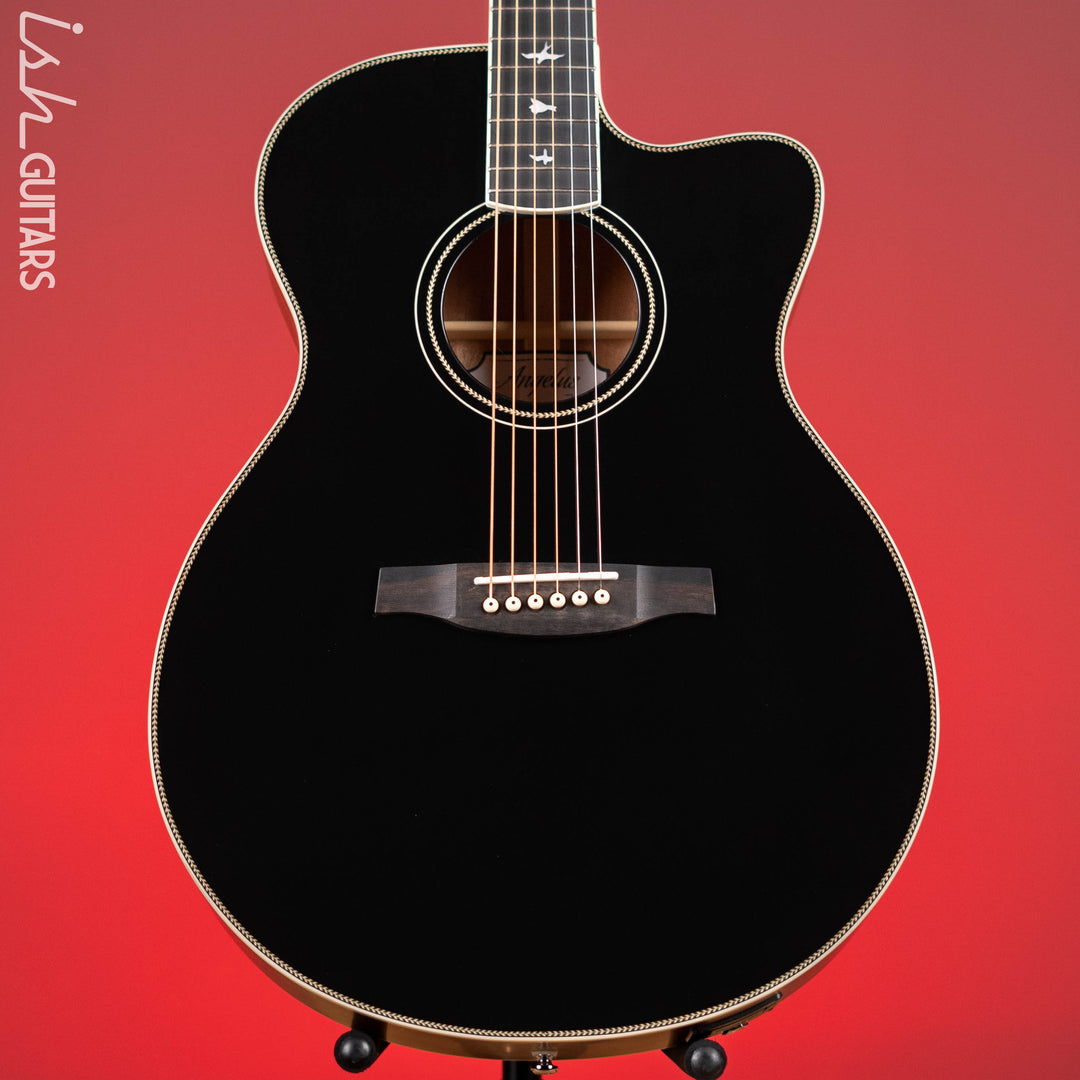 PRS SE A20E Angelus Gloss Black Top Acoustic Guitar
