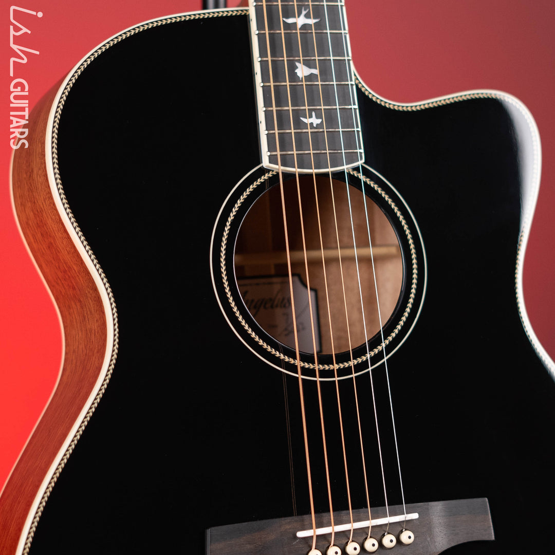PRS SE A20E Angelus Gloss Black Top Acoustic Guitar