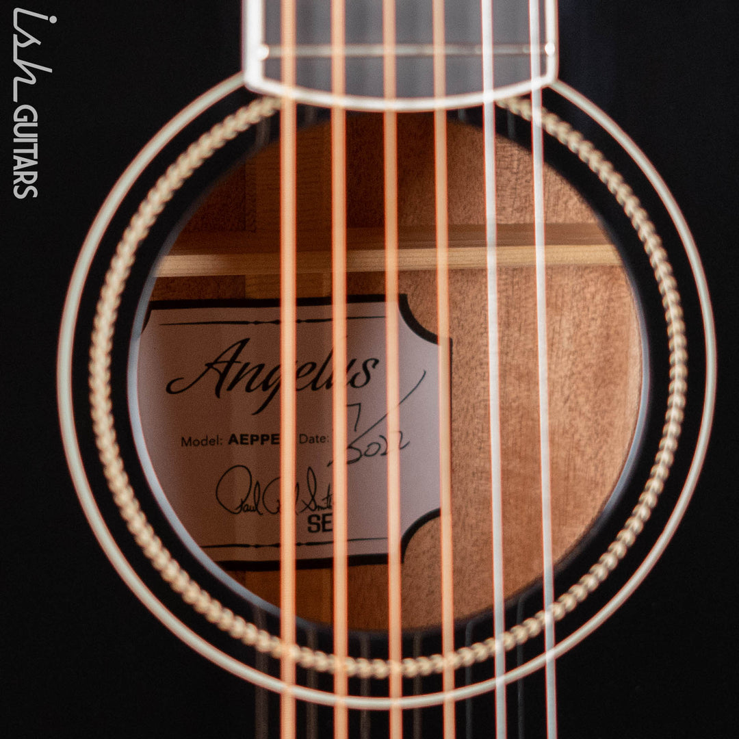 PRS SE A20E Angelus Gloss Black Top Acoustic Guitar
