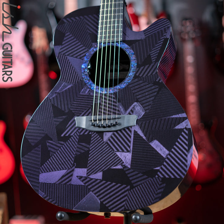 RainSong BI-WS1000N2C Black Ice Acoustic Guitar Ish Exclusive Plum Purple