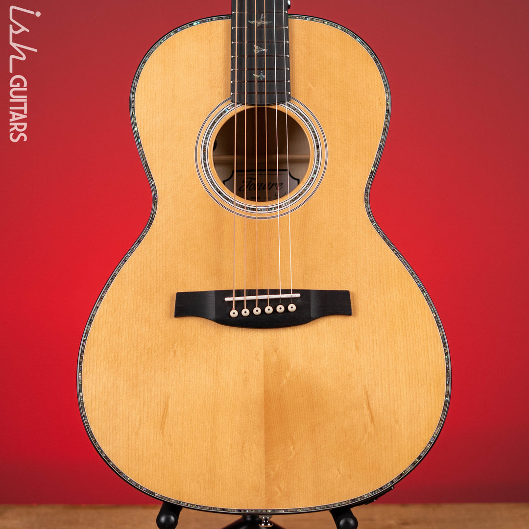 PRS SE P50E Tonare Parlor Acoustic Guitar Black Gold Demo