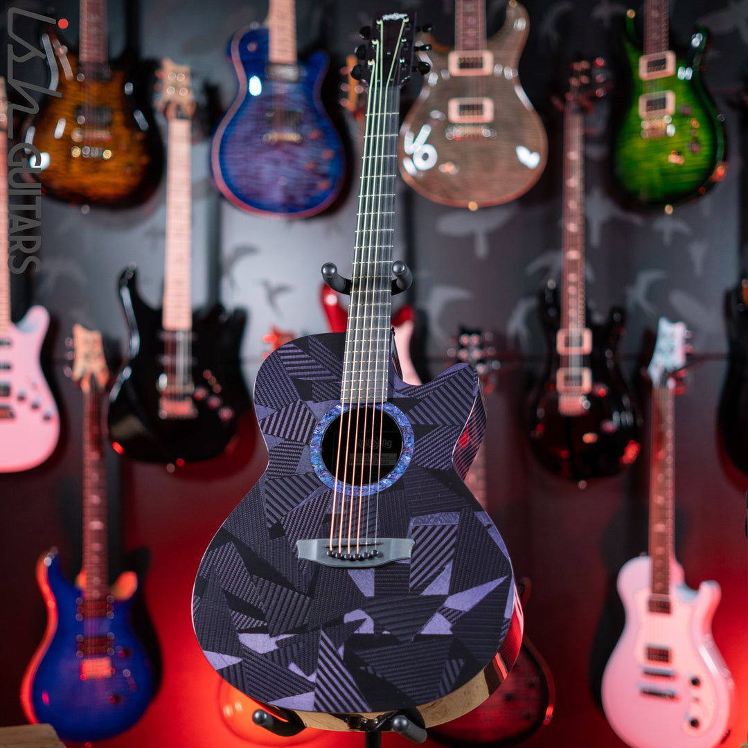 RainSong BI-WS1000N2C Black Ice Acoustic Guitar Ish Exclusive Plum Purple