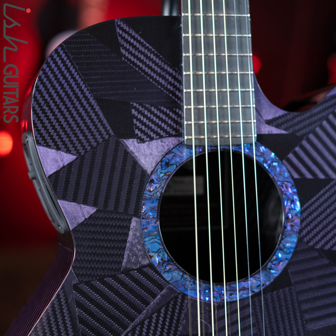 RainSong BI-WS1000N2C Black Ice Acoustic Guitar Ish Exclusive Plum Purple