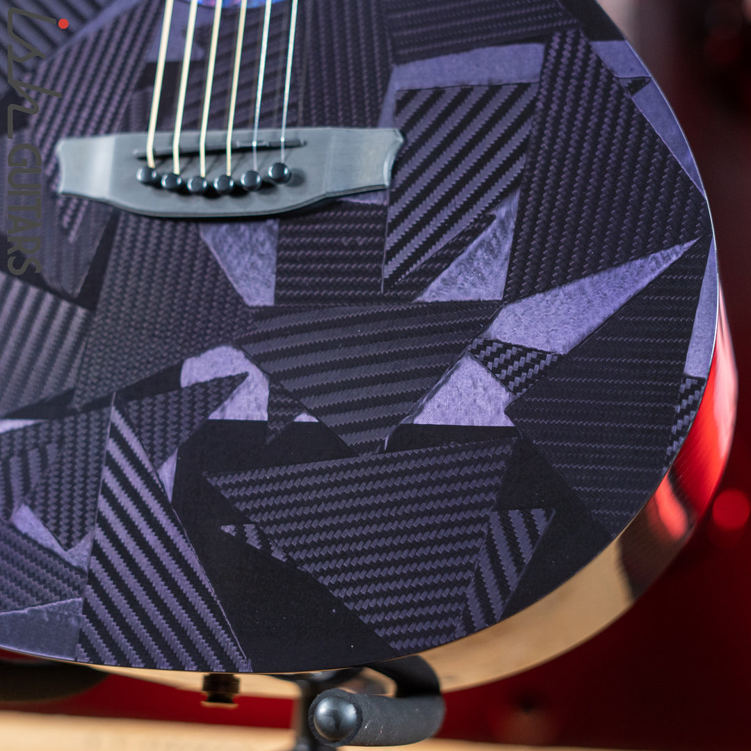 RainSong BI-WS1000N2C Black Ice Acoustic Guitar Ish Exclusive Plum Purple