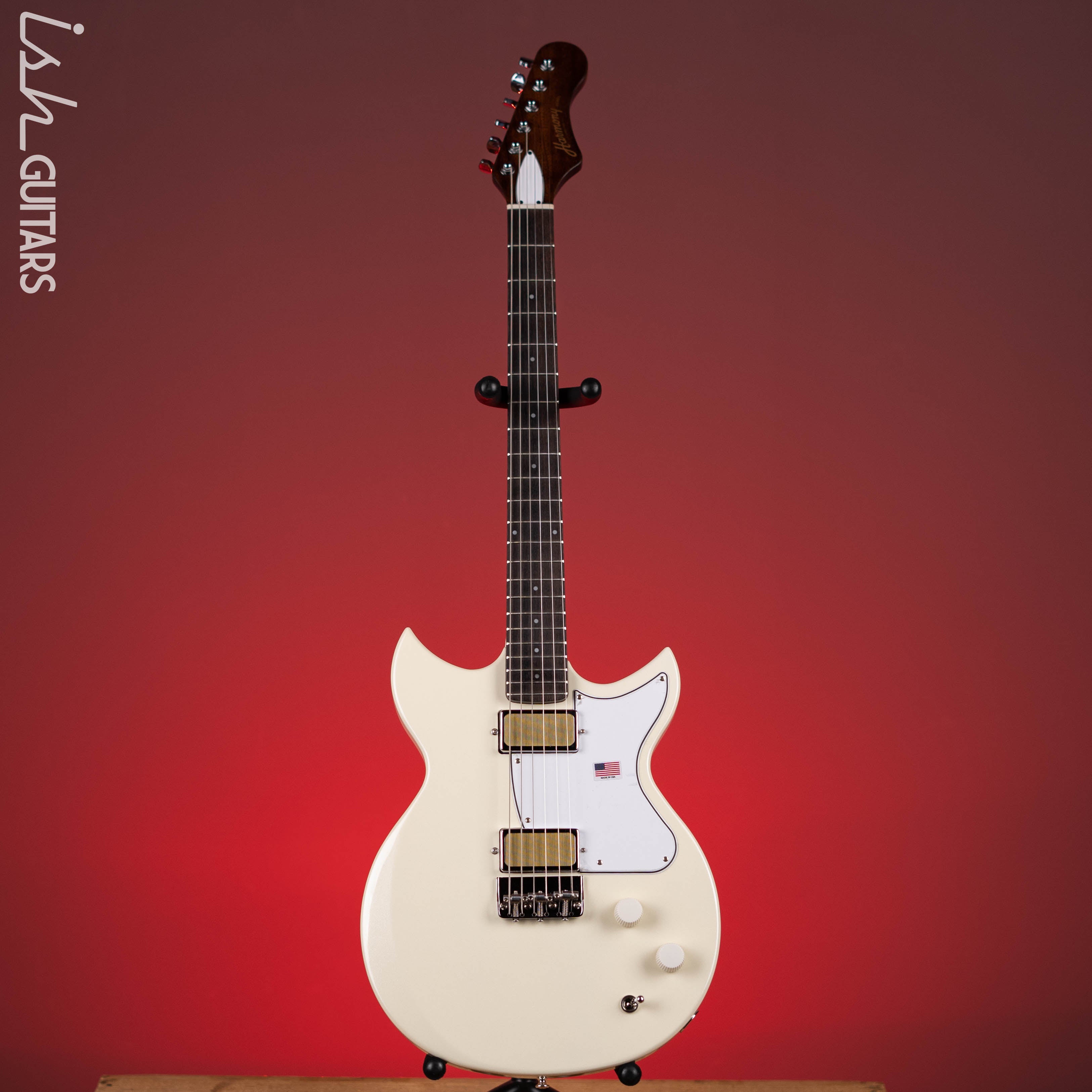 Harmony Standard Rebel Electric Guitar Pearl White Demo – Ish Guitars