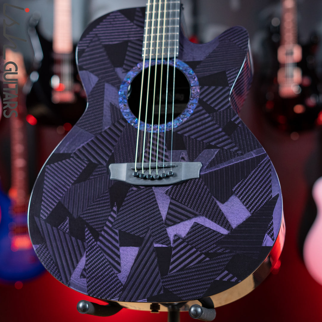 RainSong BI-WS1000N2C Black Ice Acoustic Guitar Ish Exclusive Plum Purple