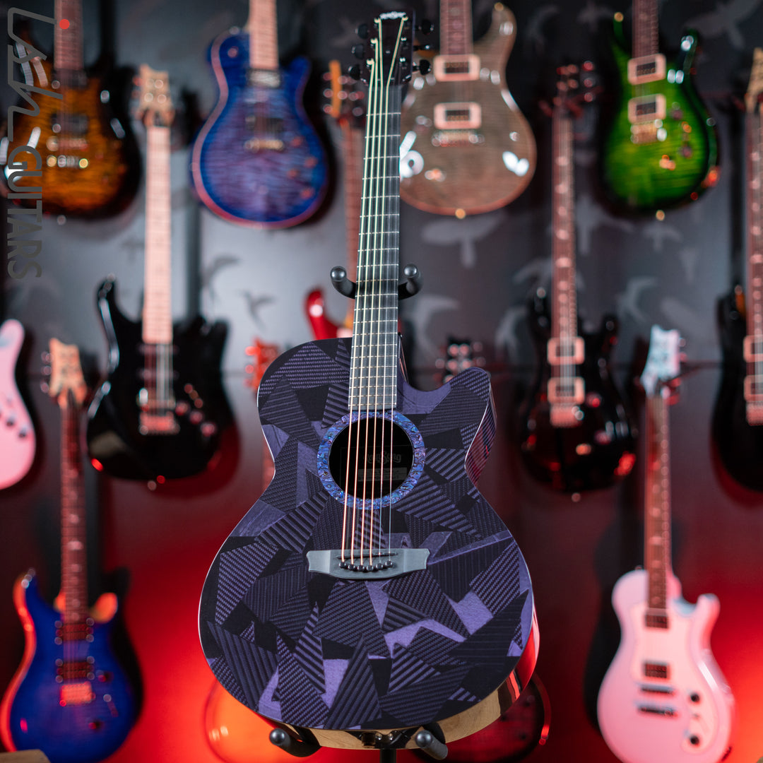 RainSong BI-WS1000N2C Black Ice Acoustic Guitar Ish Exclusive Plum Purple