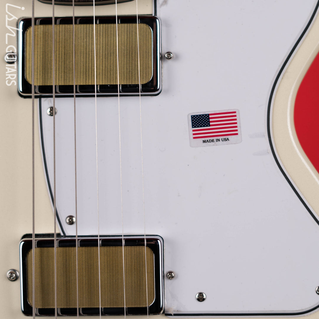 Harmony Standard Rebel Electric Guitar Pearl White Demo