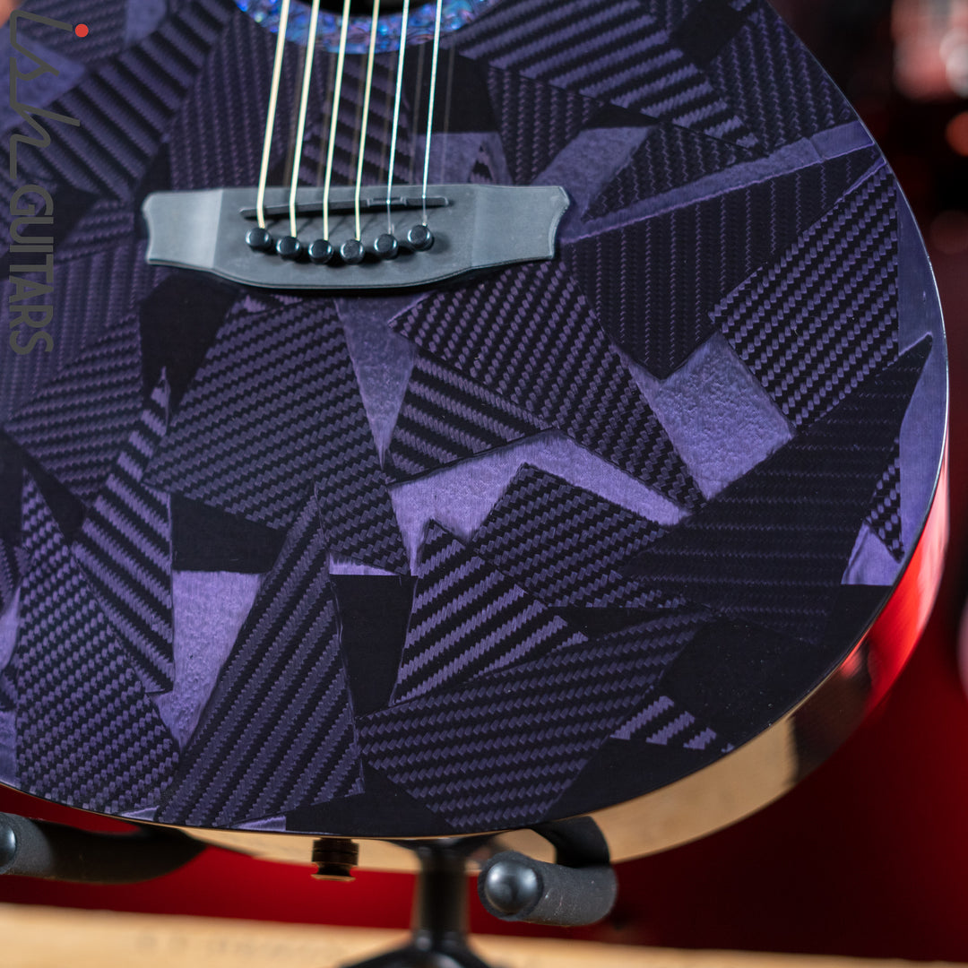 RainSong BI-WS1000N2C Black Ice Acoustic Guitar Ish Exclusive Plum Purple