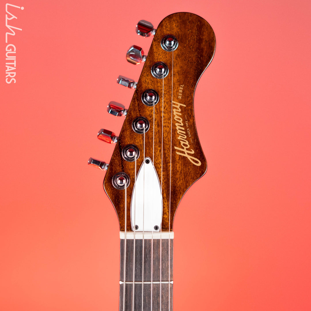 Harmony Standard Rebel Electric Guitar Pearl White Demo