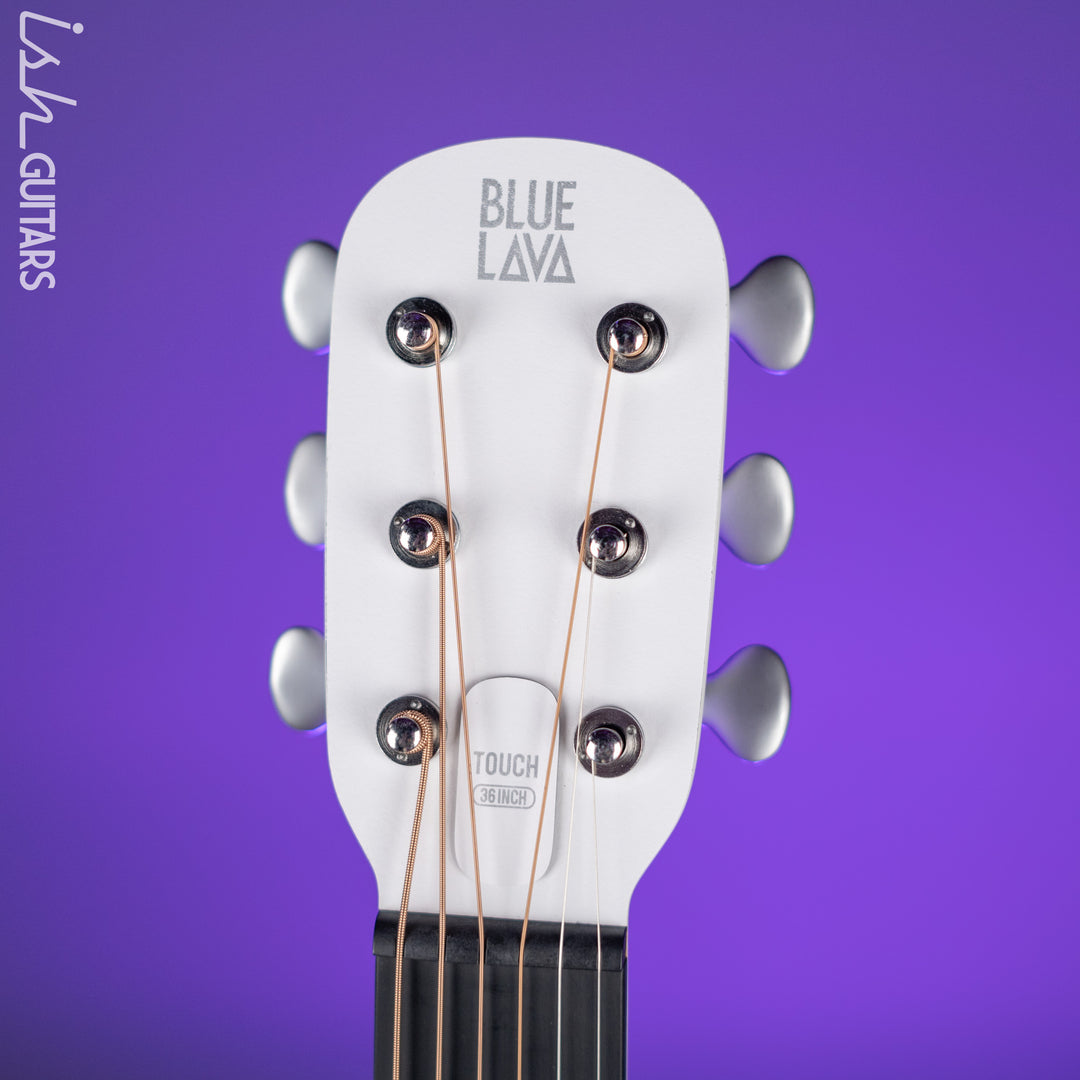 Lava Music Blue Lava Smart Acoustic Guitar Sail White w/ Airflow Bag