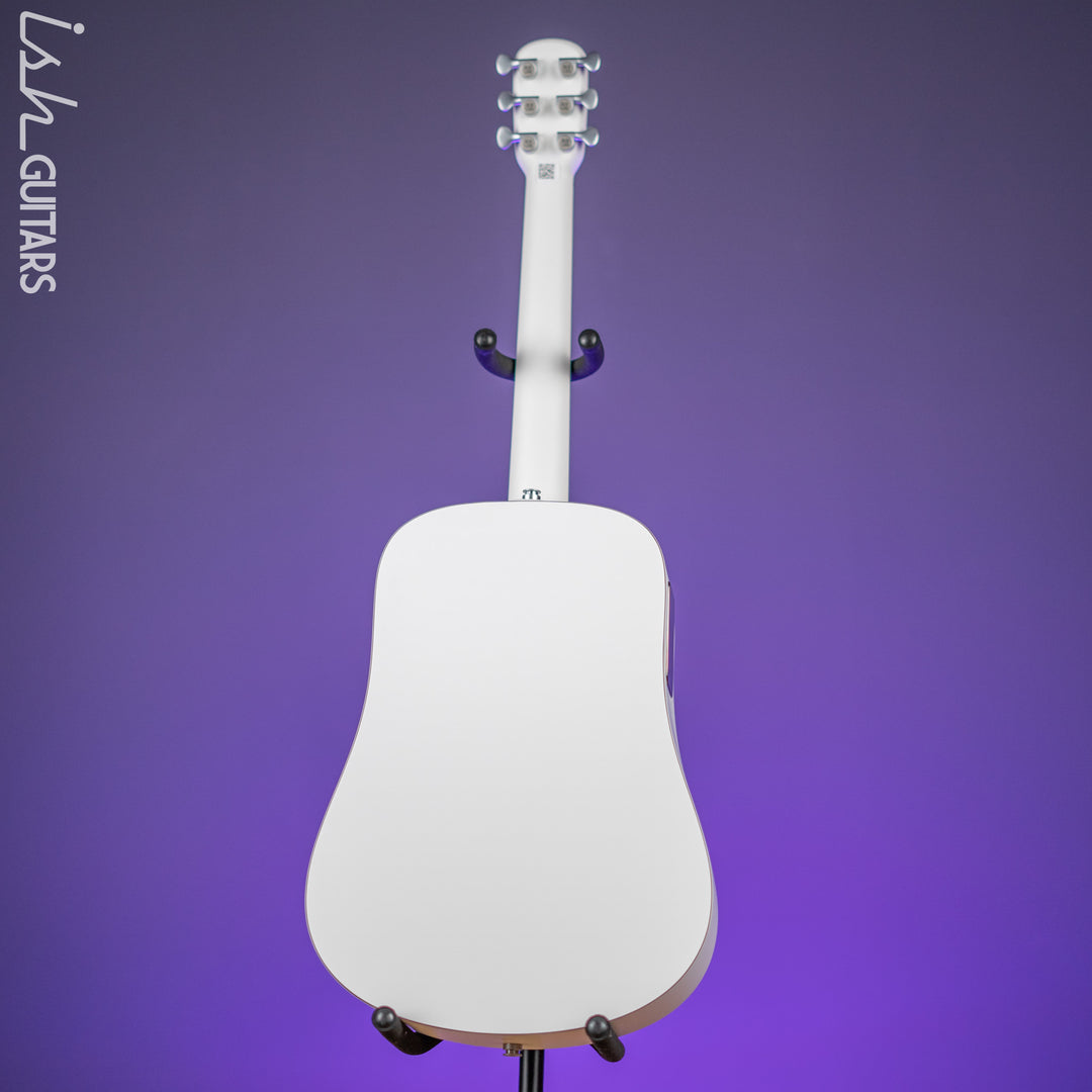 Lava Music Blue Lava Smart Acoustic Guitar Sail White w/ Airflow Bag