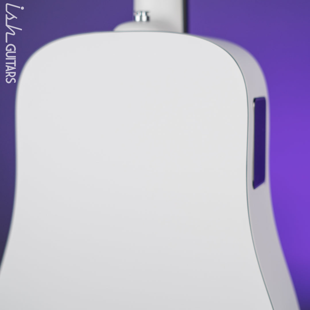 Lava Music Blue Lava Smart Acoustic Guitar Sail White w/ Airflow Bag
