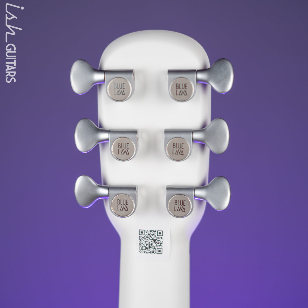 Lava Music Blue Lava Smart Acoustic Guitar Sail White w/ Airflow Bag