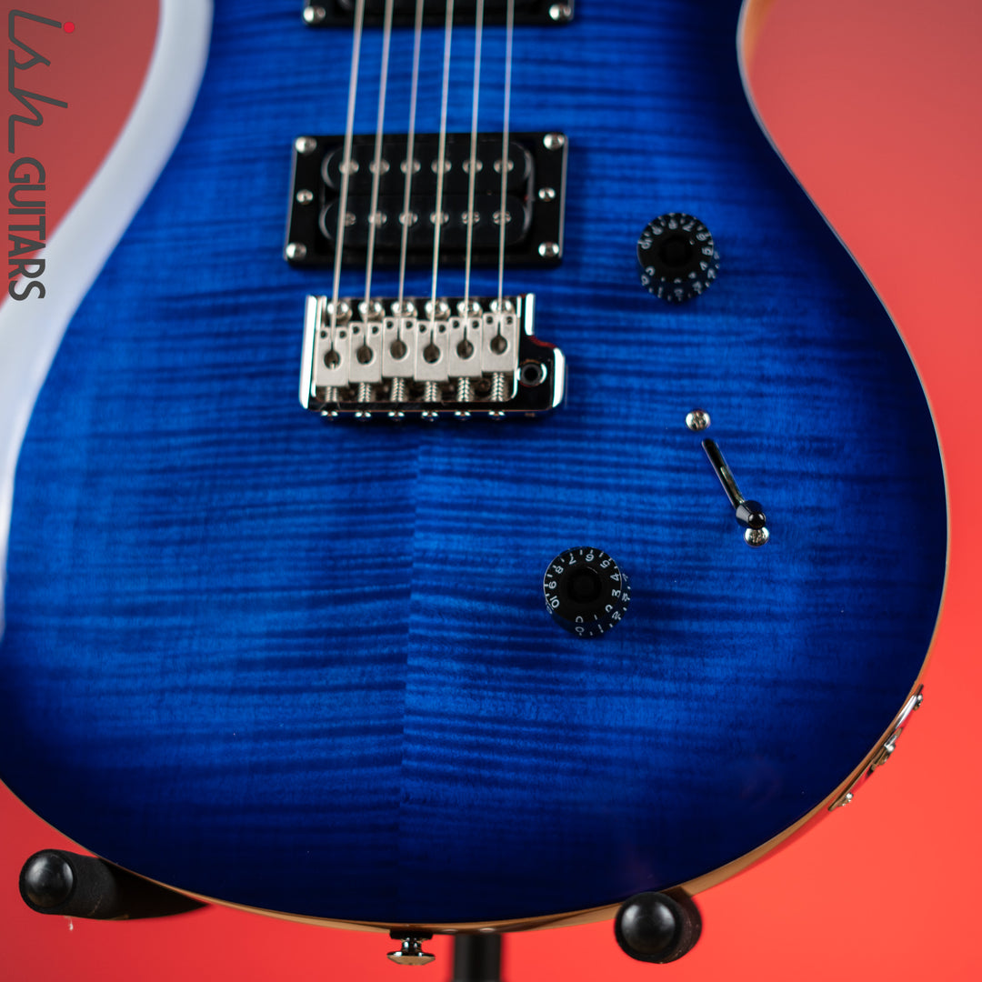 PRS SE Custom 24 Electric Guitar Faded Blue Burst