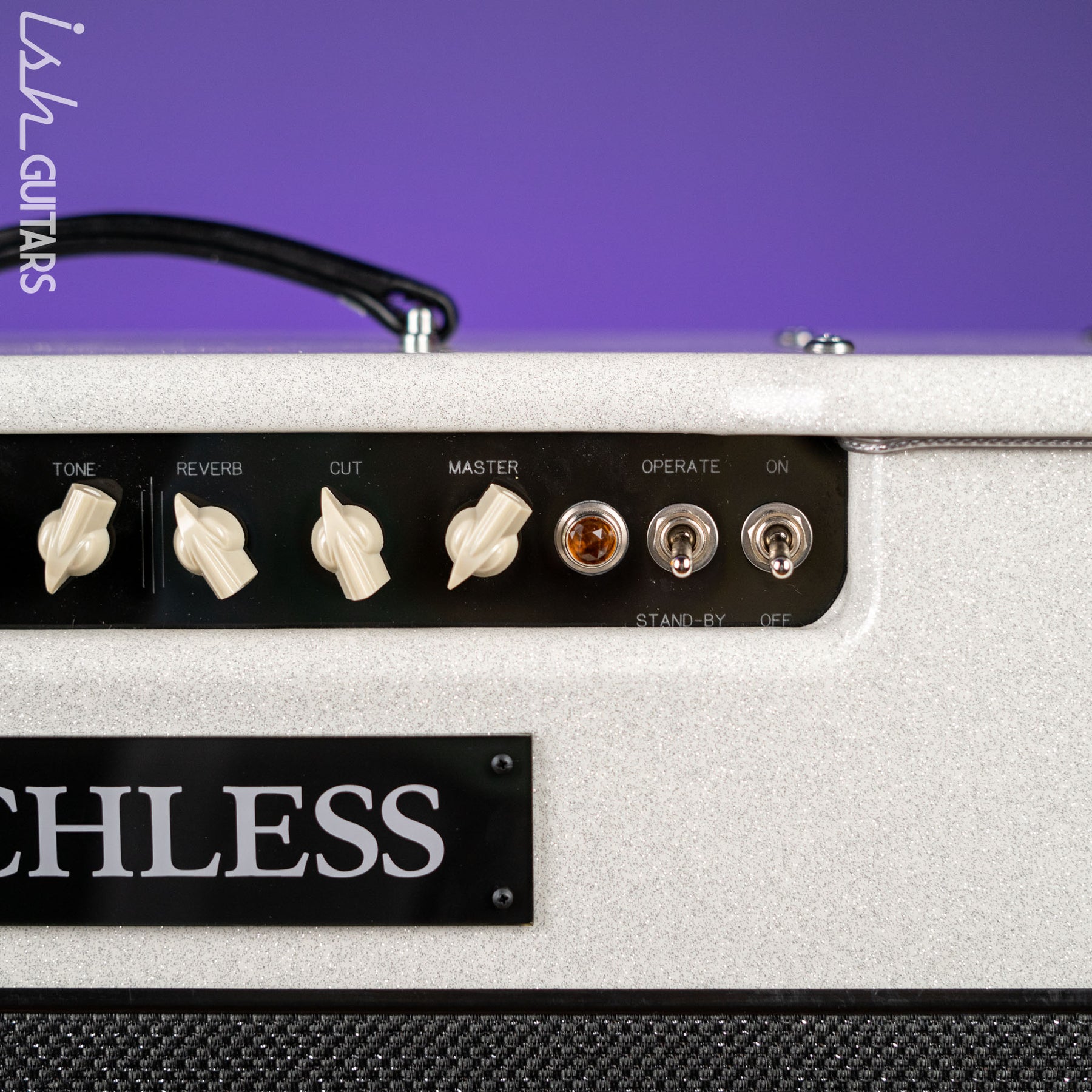 X30 Reverb Matchless DC-30 Reverb Sparkle White/Silver Demo – Ish Guitars
