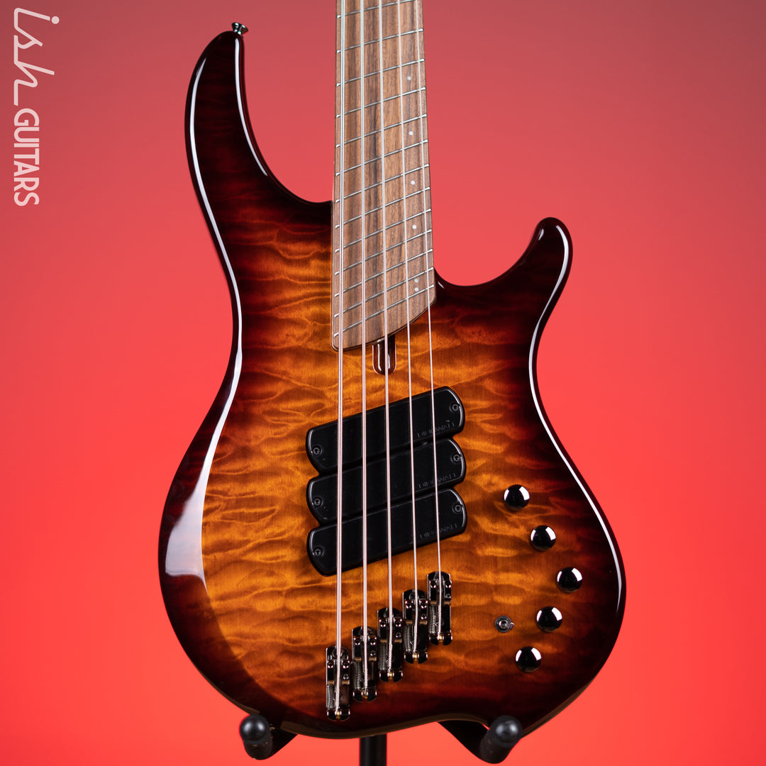 Dingwall Combustion 5-String Bass Vintageburst Pau Ferro Fretboard