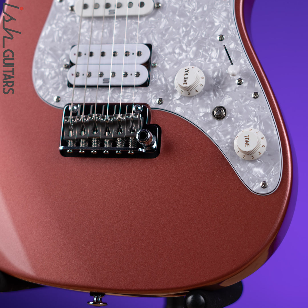 Ibanez Prestige AZ2204 Electric Guitar Hazy Rose Metallic