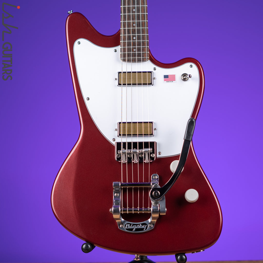 Harmony Standard Silhouette w/ Bigsby Electric Guitar Burgundy Demo