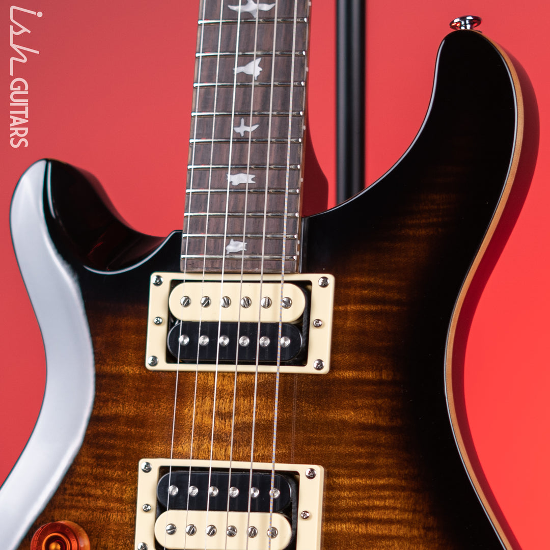PRS SE Custom 24 Lefty Black Gold Burst