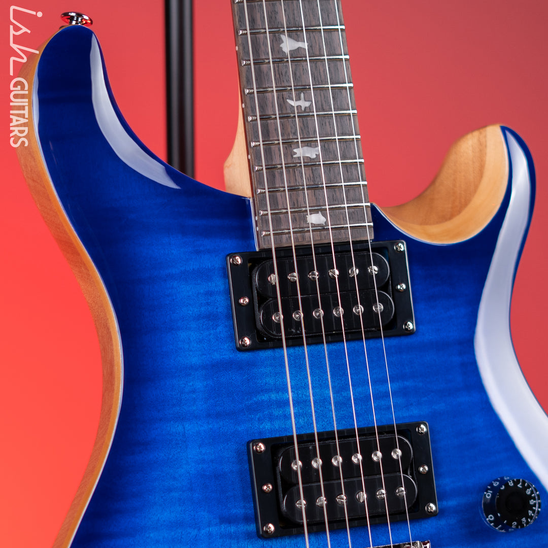PRS SE Custom 24 Electric Guitar Faded Blue Burst