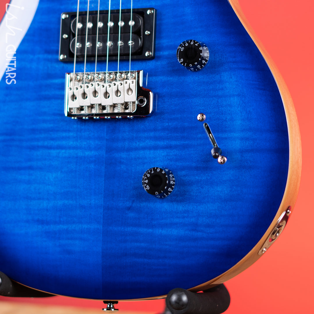 PRS SE Custom 24 Electric Guitar Faded Blue Burst