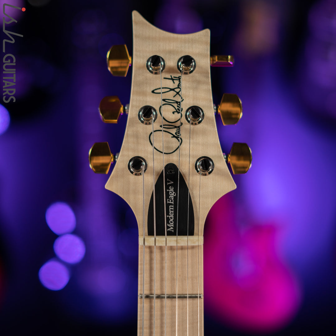 PRS Wood Library Modern Eagle V Gold Top Satin