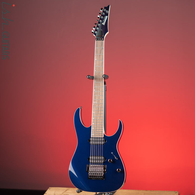 Ibanez Prestige RG2027XL 7-String Electric Guitar Deep Tide Blue