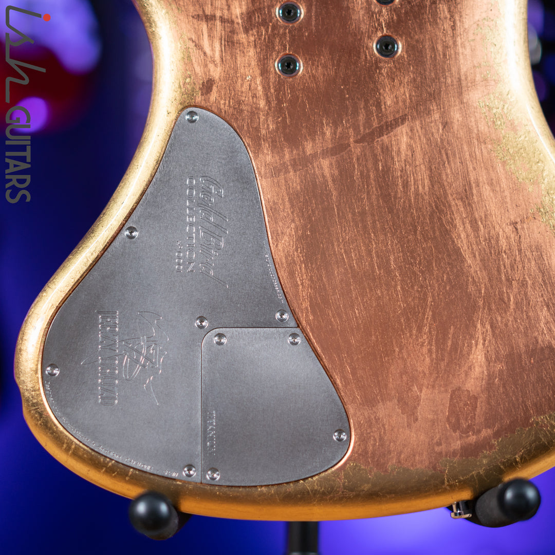 2013 Jerzy Drozd Obsession 5 String Bass Eta Carinae Nebula Gold Bird Collection