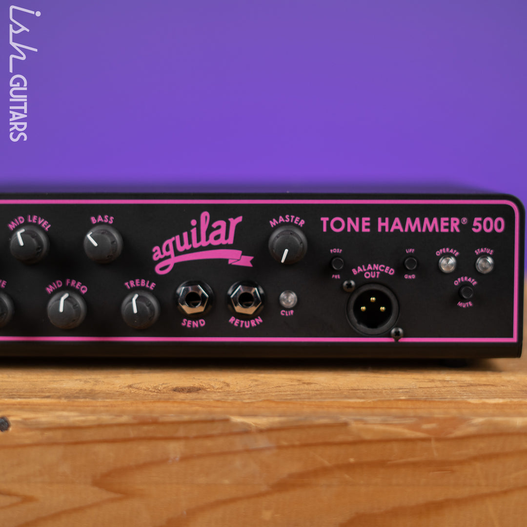 Aguilar Tone Hammer 500 Limited Edition Breast Cancer Awareness  Black and Pink Demo