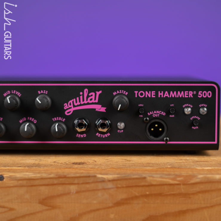 Aguilar Tone Hammer 500 Limited Edition Breast Cancer Awareness  Black and Pink
