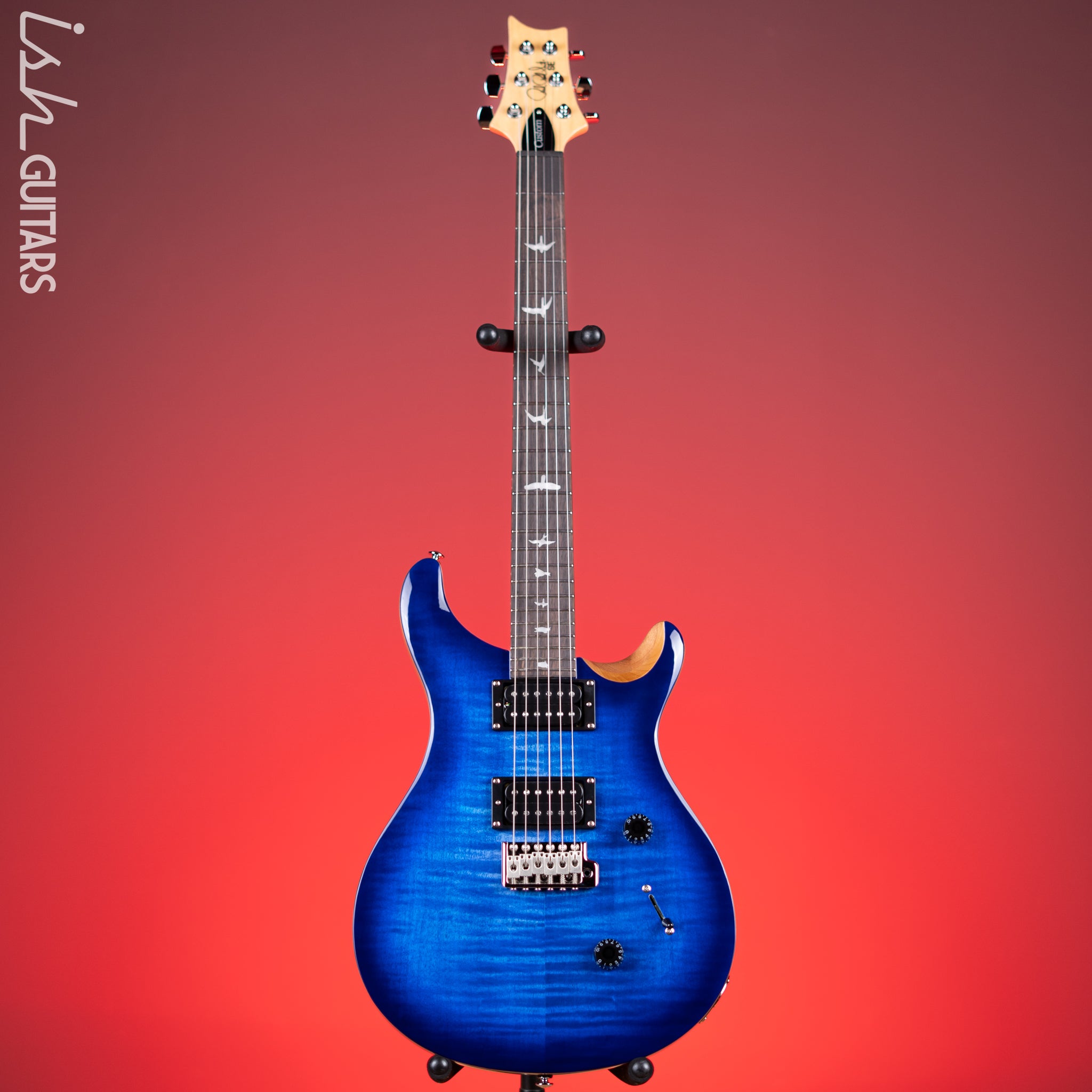 PRS SE Custom 24 Electric Guitar Faded Blue Burst – Ish Guitars