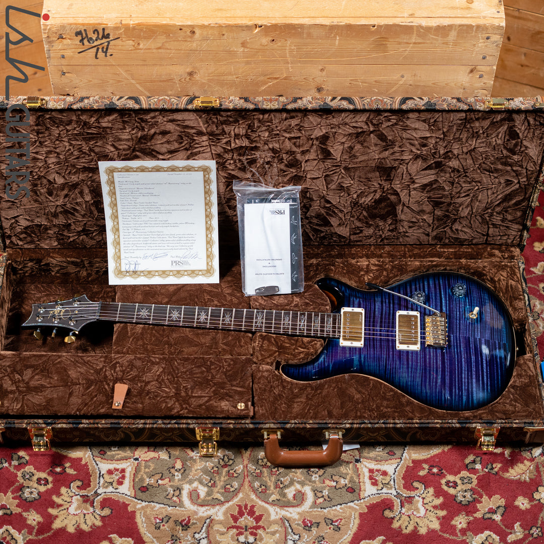 2015 PRS Collection Series IX McCarty Trem Curly Maple Aqua Violet Smoked Burst