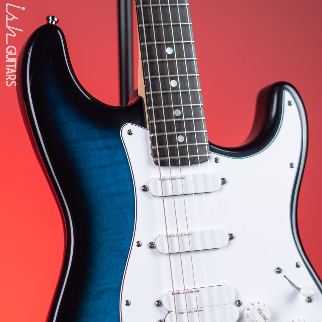 1991 Fender Stratocaster Ultra Blue Burst – Ish Guitars