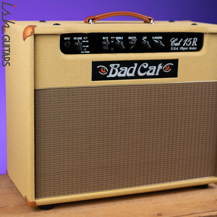 Bad Cat Cub 15R USA Player Series 15W Combo Amplifier Tweed
